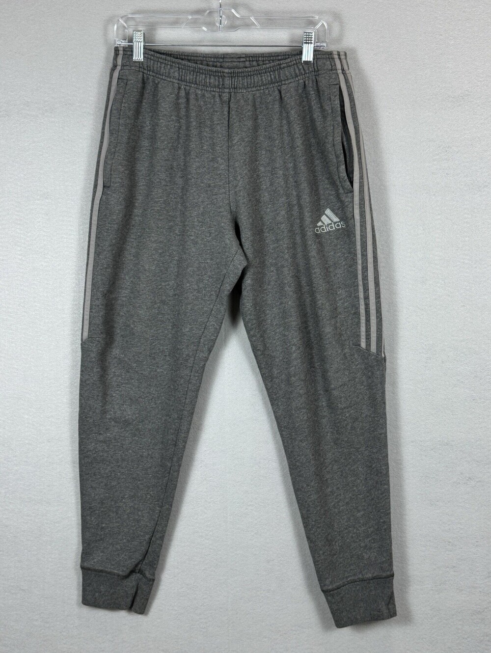 Adidas Tiro 17 Men’s Sweatpants L Gray 3 Stripe Training